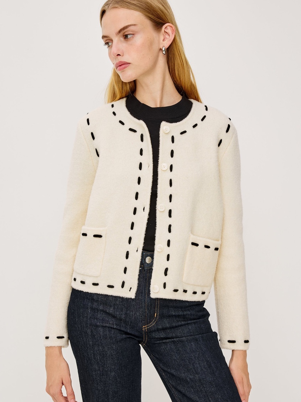 Rails Juliette Cardigan in Ivory size S